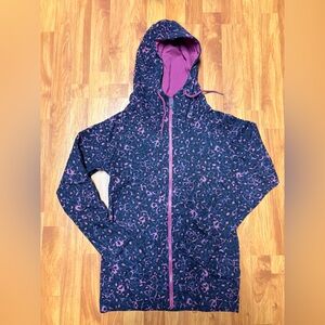 NWT: Bench Black and Pink Leopard Patterned Hoodie